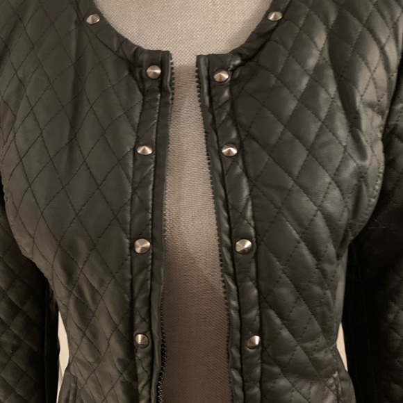 Faux Leather Jacker - Picture 3 of 9